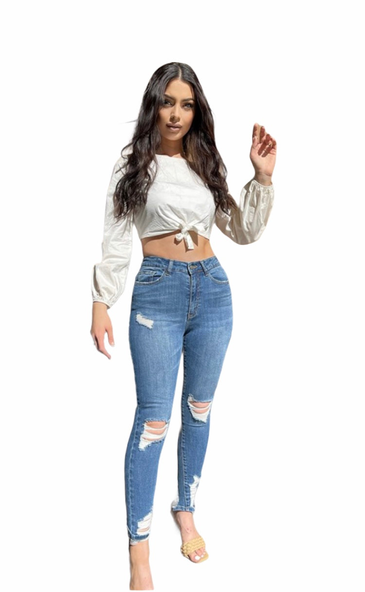 HoK Rae Distressed Skinny Jean