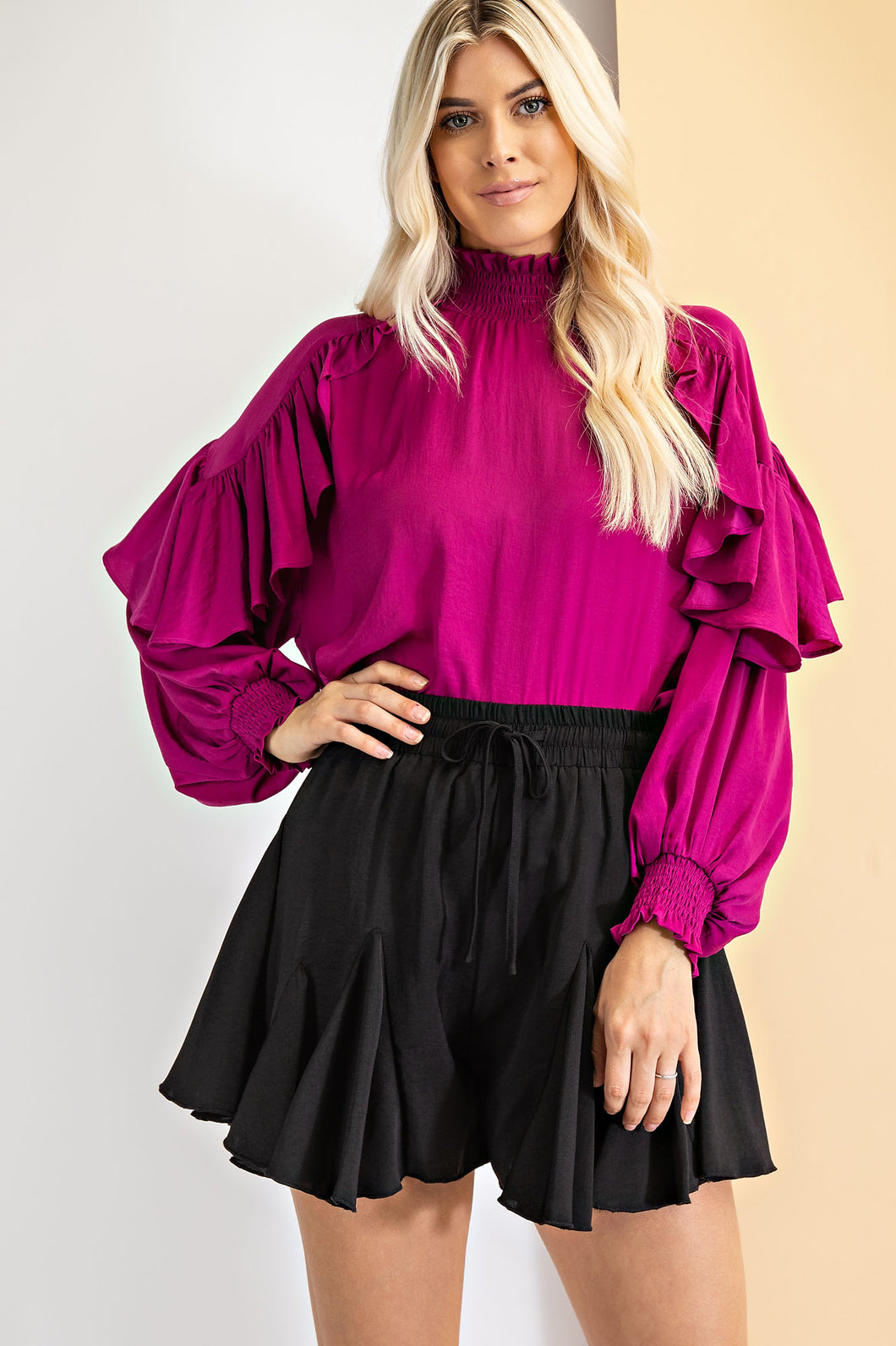 Victoria Ruffle Sleeve Blouse