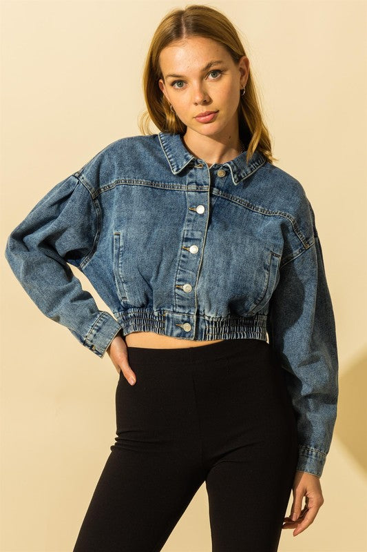 Mia Crop Denim Jacket