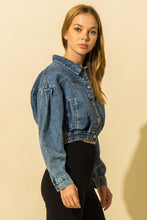 Load image into Gallery viewer, Mia Crop Denim Jacket
